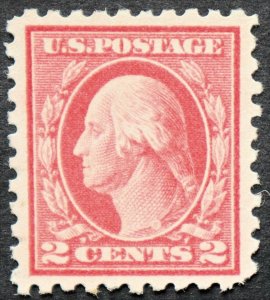 U.S. Used #425 2c Washington, Superb.  Face-Free Cancel.  A Gem!