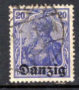 Danzig #4, postal cancel 