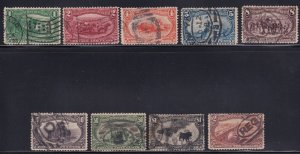 285 - 293 Set F-VF used neat cancels with nice color cv $ 2070 ! see pic !