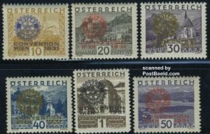 Austria 1931, Rotary Club 6v, MNH