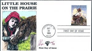 Pugh Designed/Painted Little House on the Prairie FDC...95 of 117 created!!