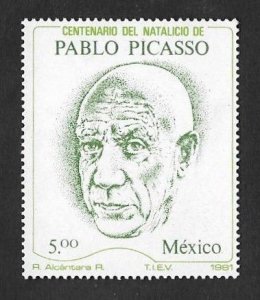 SE)1981 MEXICO, CENTENARY OF THE BIRTH OF PABLO PICASSO 5P SCT1251, MNH