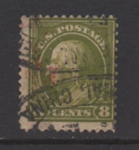 Scott # 414   used    single   Perfin