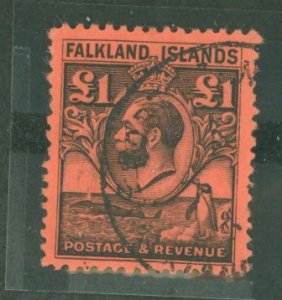 Falkland Islands #64 Used Single