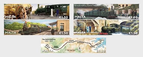 Malta - Postfris/MNH - Complete set Railways 2023