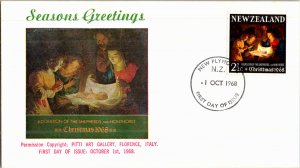 New Zealand, Worldwide First Day Cover, Christmas