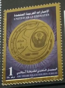 UNITED ARAB EMIRATES ABUDHABI 50TH ANNIV GOLDEN AWARDS SET MNH