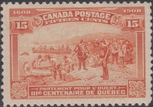 Canada UNITRADE HINGED  # 102  ( z7 )   Quebec Tricentenary