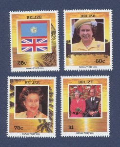 BELIZE - Scott 1022-1025 - MNH - Royal Visit - 1994