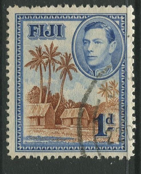 Fiji - Scott 118 - KGVI - Definitive - 1938 - Used - Single 1d Stamp