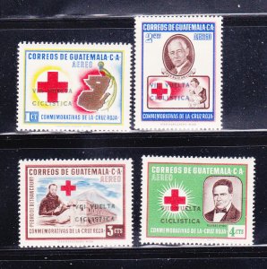 Guatemala C295-C298 Set MH Overprint (B)