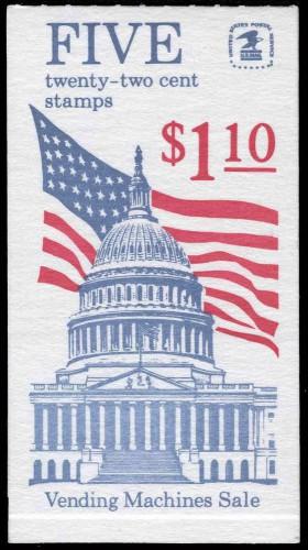 US Scott # 2116a  BK144 22¢ Flag Over Capitol Booklet