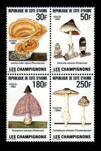 Ivory Coast 978a Mint NH Mushrooms!