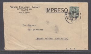MEXICO, 1942 Censored cover (Free French Philatelic Agency) 2c., Merida to USA