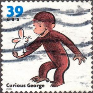 US Used 39 cent Scott# 3992 Curious George VF