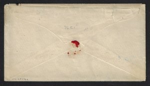 Scott #10 - $400.00 – XF – Tied on 1852 cover by Concord, NH cds