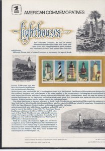  USPS Commemorative Panel # CP351 - Lighthouses Scott 2474a