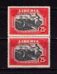 LIBERIA Sc# C57 MNH FVF Pair Firing Cannon Matilda 25c