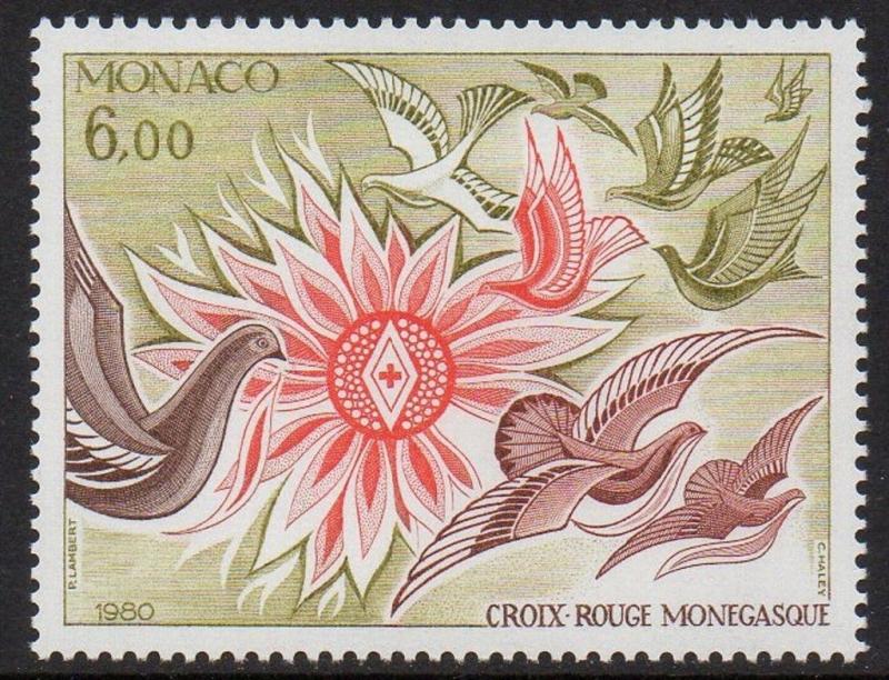 Monaco 1980 Sun & Bird Art Lambert VF MNH (1248)