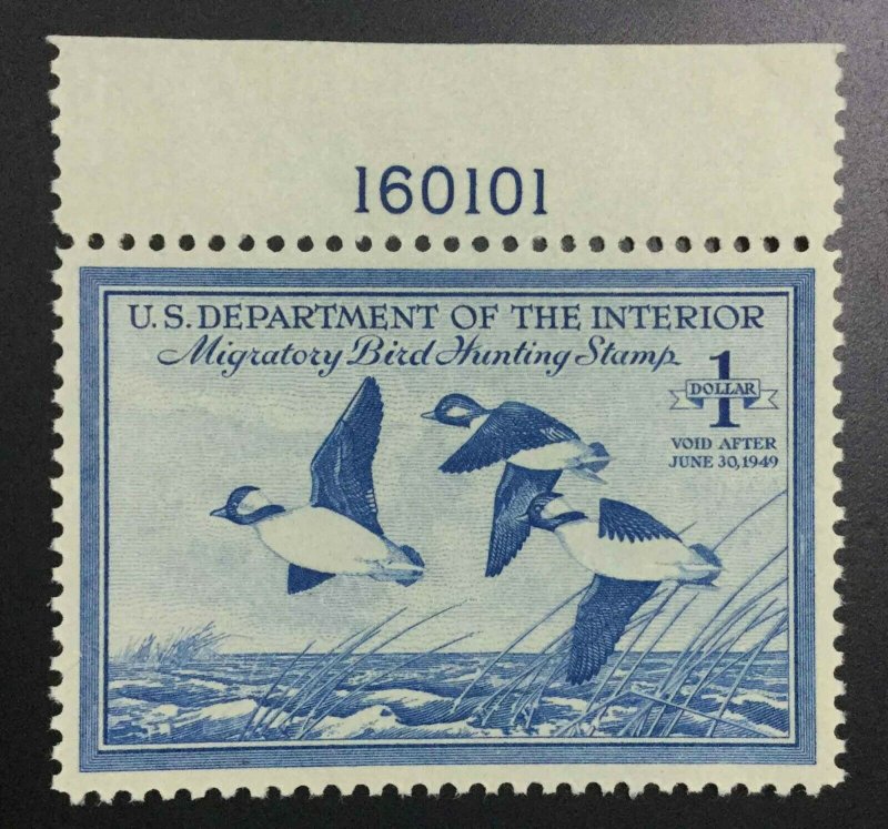 MOMEN: US STAMPS #RW15 DUCK MINT OG NH XF-SUP LOT #75636*