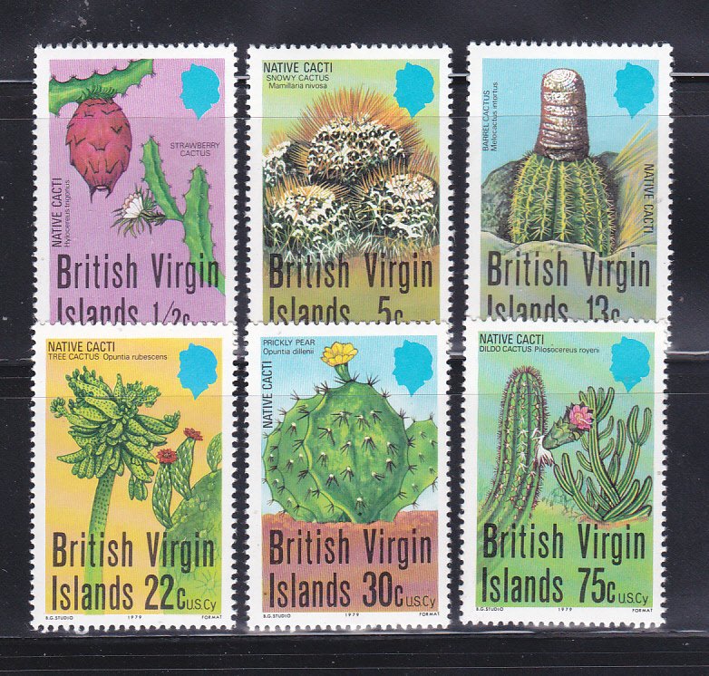 Virgin Islands 350-355 Set MNH Cacti