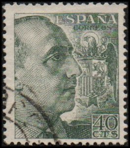 Spain 697b - Used - 40c Gen. Francisco Franco (1950)