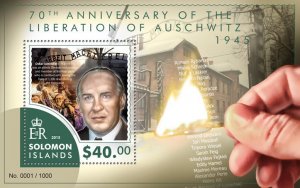SOLOMON IS. - 2015 - Liberation of Auschwitz - Perf Souv Sheet-Mint Never Hinged