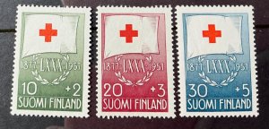 FINLAND MNH Semipostals #B145-47 *1957*  Catalog $5.75