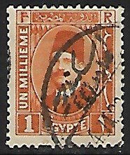 Egypt # 128 - King Fouad - used....{KlGr}