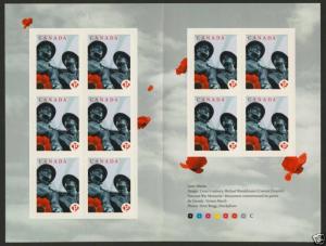 Canada 2342a Booklet MNH Lest We Forget  Soldiers, Poppies, War Memorial