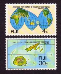 Fiji 1977 SG#539-40 Set of 2 Council of Ministers Conf. MINT-Hinged.