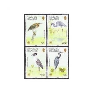 Cayman 594-597,Mnh.michel 604-607. Vögel 1988: Herons.butorides Striatus,Egretta