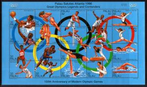 Palau 401 Olympics Souvenir Sheet MNH VF