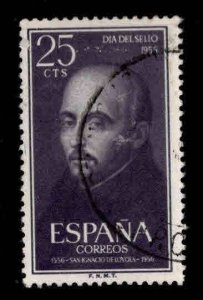 SPAIN Scott 836 Used St. Ignatius of Loyola stamp