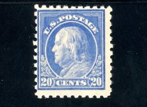 USAstamps Unused FVF US 1914 Perf 10 Franklin Scott 438 OG MLH SCV $200