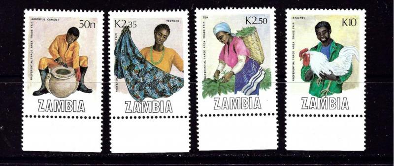 Zambia 444-47 MNH 1988 Trade Fair