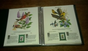 1982 State Birds & Flowers Commemorative Mint-Stamp Panels