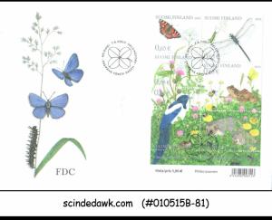 FINLAND - 2003 BIRD , BUTTERFLY, DRAGONFLY & FROGS - MIN. SHEET - FDC