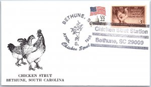 US SPECIAL EVENT COVER CHICKEN STRUT STATION BETHUNE SOUTH CAROLINA 1988 TYPE A