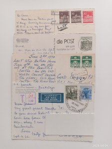 POSTAL HISTORY World Wide 4x POSTCARD (S114)