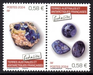 TAAF FRANCE ANTARCTIC 2024 MINERALS MINERAUX MINERALIEN SODALITE FSAT