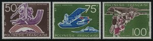 French Polynesia C112-4 MNH Gods of Travel, Hydroplane, Aircraft