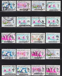 Malaysia 20 different orchids type from 10 different states F to VF mint & used.