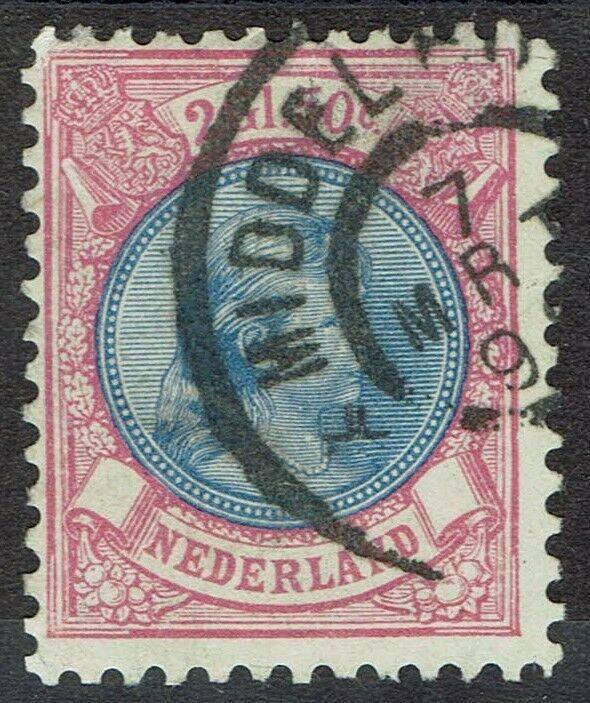 NETHERLANDS 1893 PRINCESS 2G50 PERF 11 USED 