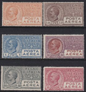 Sc# C3 / C9 Italy 1926 Airmail complete (7) MNH set MNH cv $385.00