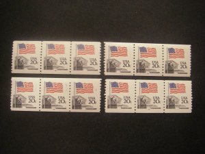 Scott 1895, 20 cent Flag, PNC3 #14, MNH Post Office fresh coil