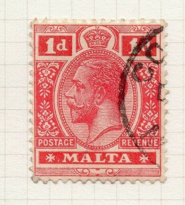 Malta 1914-22 Early Issue Fine Used 1d. 321506