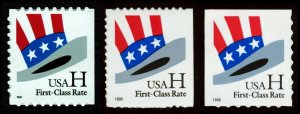 #3267-3269 Uncle Sam's Hat, Booklet Singles, Mint **ANY 5=FREE SHIPPING**