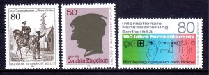 Germany - Berlin 1983 Mint MNH Accumulation SC 9N484,9N486,9N487