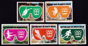 Burkina Faso 384-386,C25-C26 Winter Olympics Imperfs MNH VF